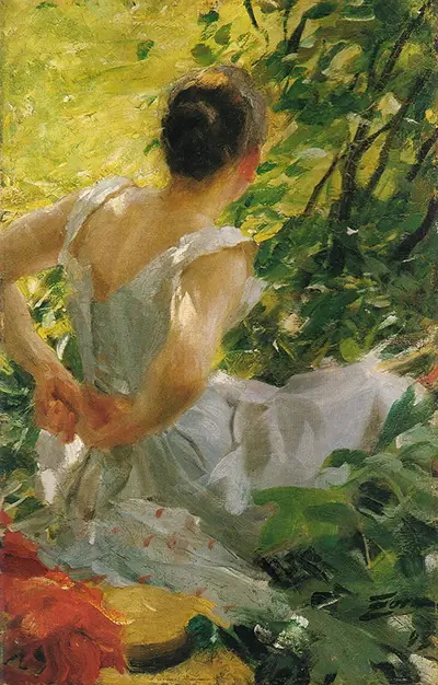 Woman Getting Dressed Anders Zorn